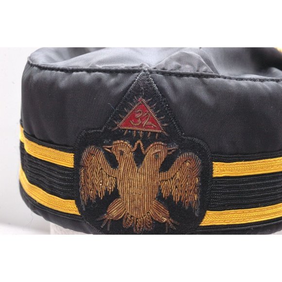 Vintage Freemason Masonic Hat, 32nd Degree Scottish Rite Double Eagle - Picture 2 of 7